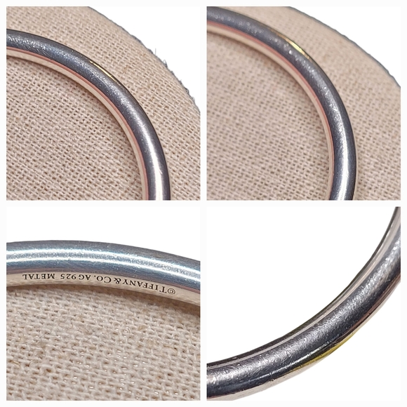 Rare Tiffany & Co Rubedo Ends Circle Edge Cuff Bracelet - Picture 14 of 16